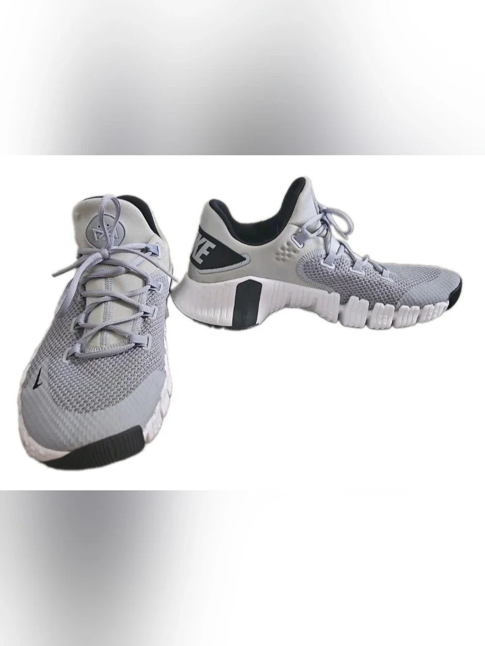 Nike Free Metcon 5 CT3886-001 Wolf Gray Black White Men's Size 14